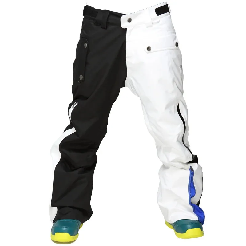 I pantaloni da sci maschi invernali addensano pantaloni da snowboard caldi con cintura sport da esterno uomini impermeabili 231221