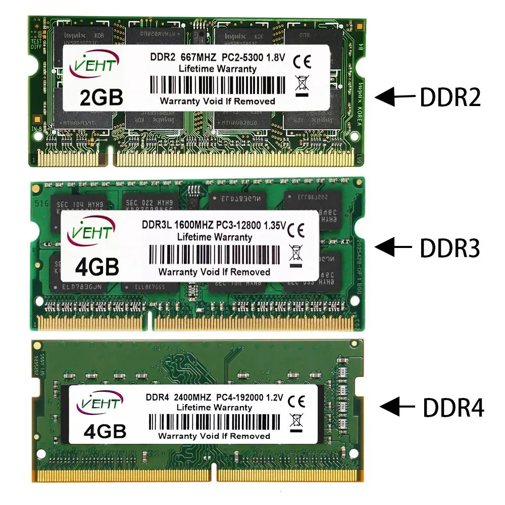 DDR2 DDR3L DDR4 8GB 4GB 16GB 1600 2400 2666 2133 3200 DDR3L 204PIN SODIMM Notebook RAM DDR2 DDR3 RAM 260PIN RAM DDR4 8GB 231221