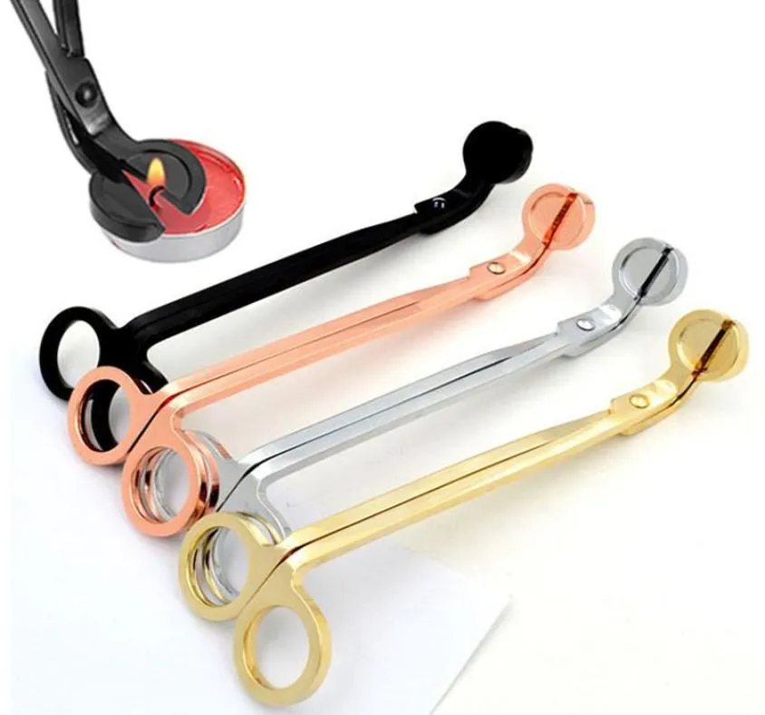 4styles 186 سم شمعة فتيل صامت مصباح زيت الفولاذ المقاوم للصدأ مقص Tijera Tesoura Cutter Tool Hook Clipper 17cm2570971