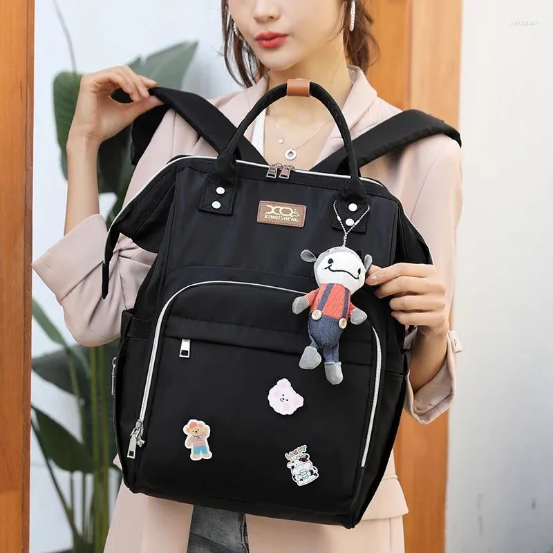 Backpack Mummy Bag, estilo leve portátil de Natal para passeios maternos e infantis Backpack multifuncional de grande capacidade
