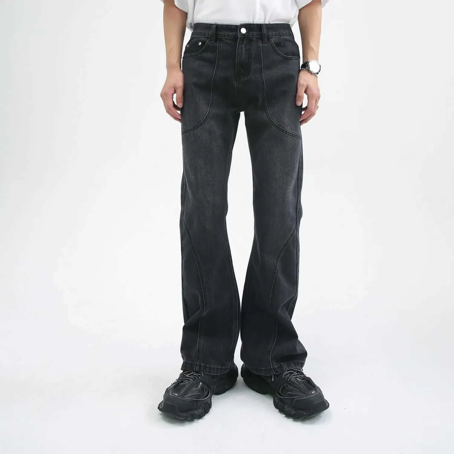 [PERSTEP]★24FW★韓国人気★WAVELET WASHED DENIM PANTS Designer fashion, Seoul-fully created | W Concept