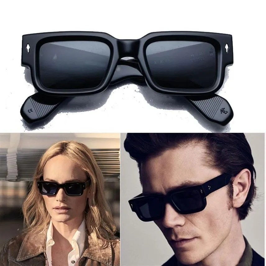 Jacques Marie Ascari Hawkers Sonnenbrille Designer japanischer handgefertigter Luxus -Mode -Brillen für Männer und Frauen dicker Retro Sacoche222m