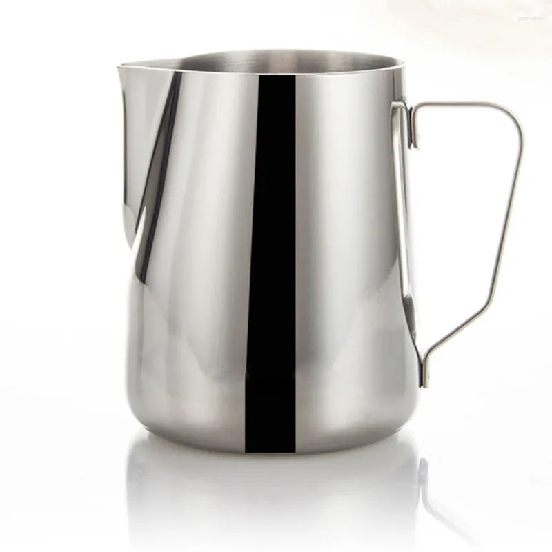 Servis sätter kaffe skummande kanna rostfritt stål cappuccino -maskiner espresso cup ångande för latte (350 ml)