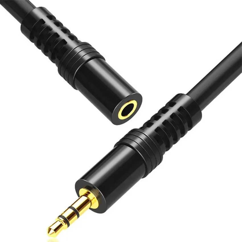 Câble d'extension pour écouteurs, Audio, téléphone, ordinateur, connexion Audio, câble Audio en cuivre pur, paire mâle de 3.5m, Bus