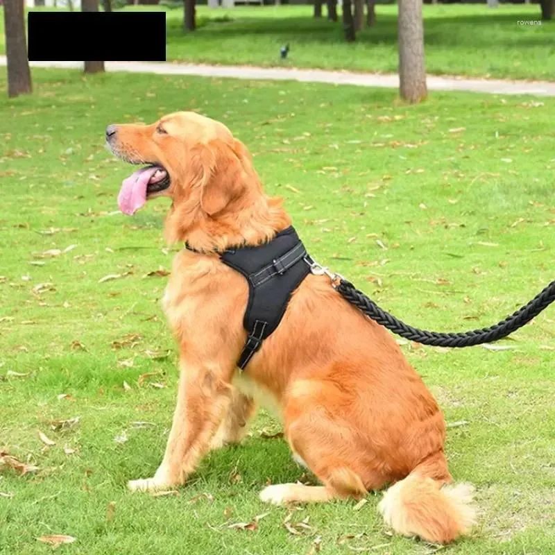 Colarinhos de cachorro reboque s grande e ajustável Colete de arnês de 150 cm de arrasto de pequenas colmeiras animais de estimação reflexivo forte