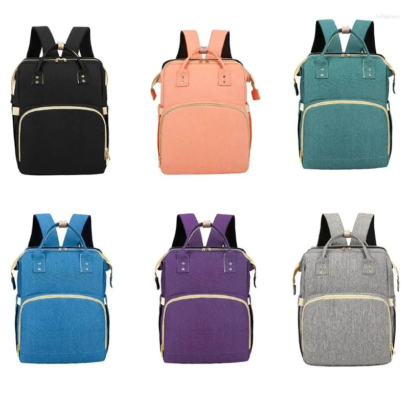 Backpack Baby Infant Nappy Changing Bag Portable Folding Crib Diaper Stroller Straps For Travel Outdoor