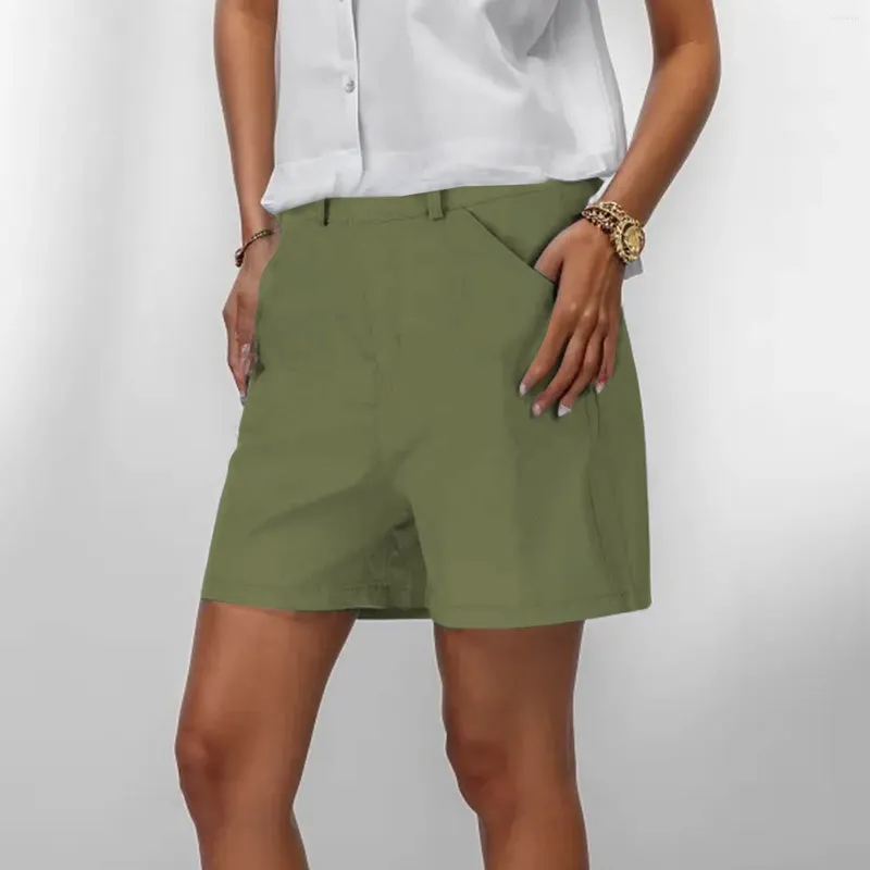 Pantaloncini da donna allungare la twill regolare escursionismo con tasche pantaloni atletici casual estate chino ginnastica corta y2k