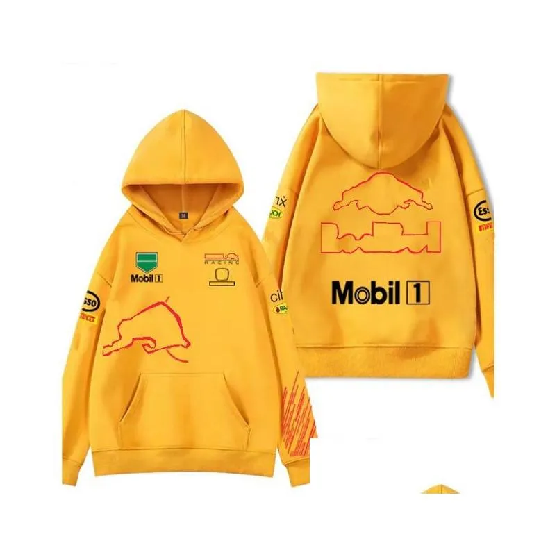 Motorcycle Apparel New Spring Forma One F1 Racing Hooded Plover Sweater Drop Delivery Automobiles Motorcycles Motorcycle Accessories Dhsif