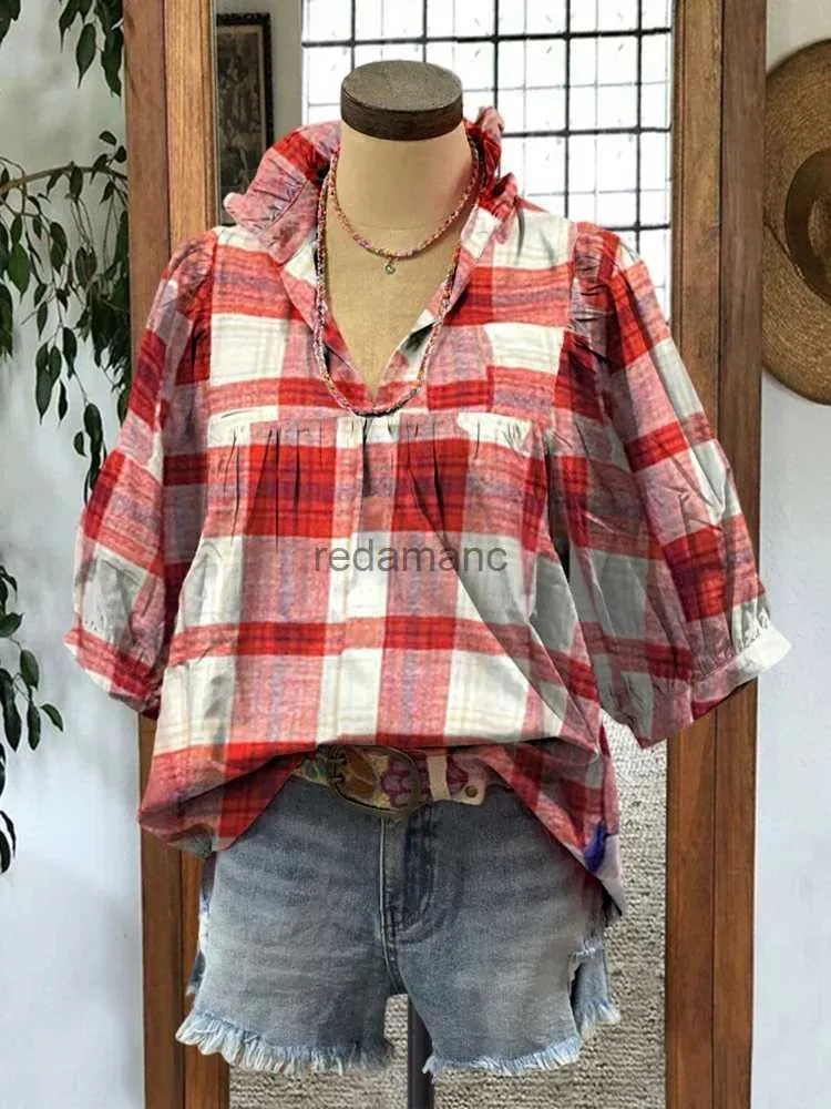 Blusas a outlet cuadros elegantes