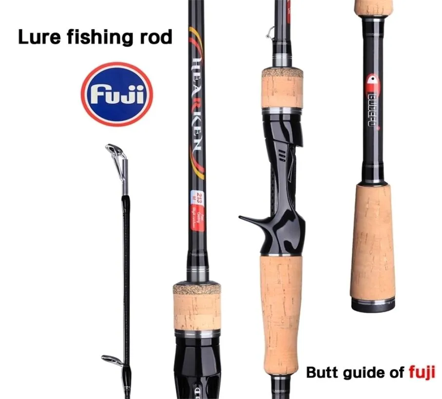 Budefo Spinning Casting Fuji Lure Fishing Rod 168m 18m 21m 24m 27m 30m Baitcasting T800 Carbon 350g Mifine Travel 2202109752467