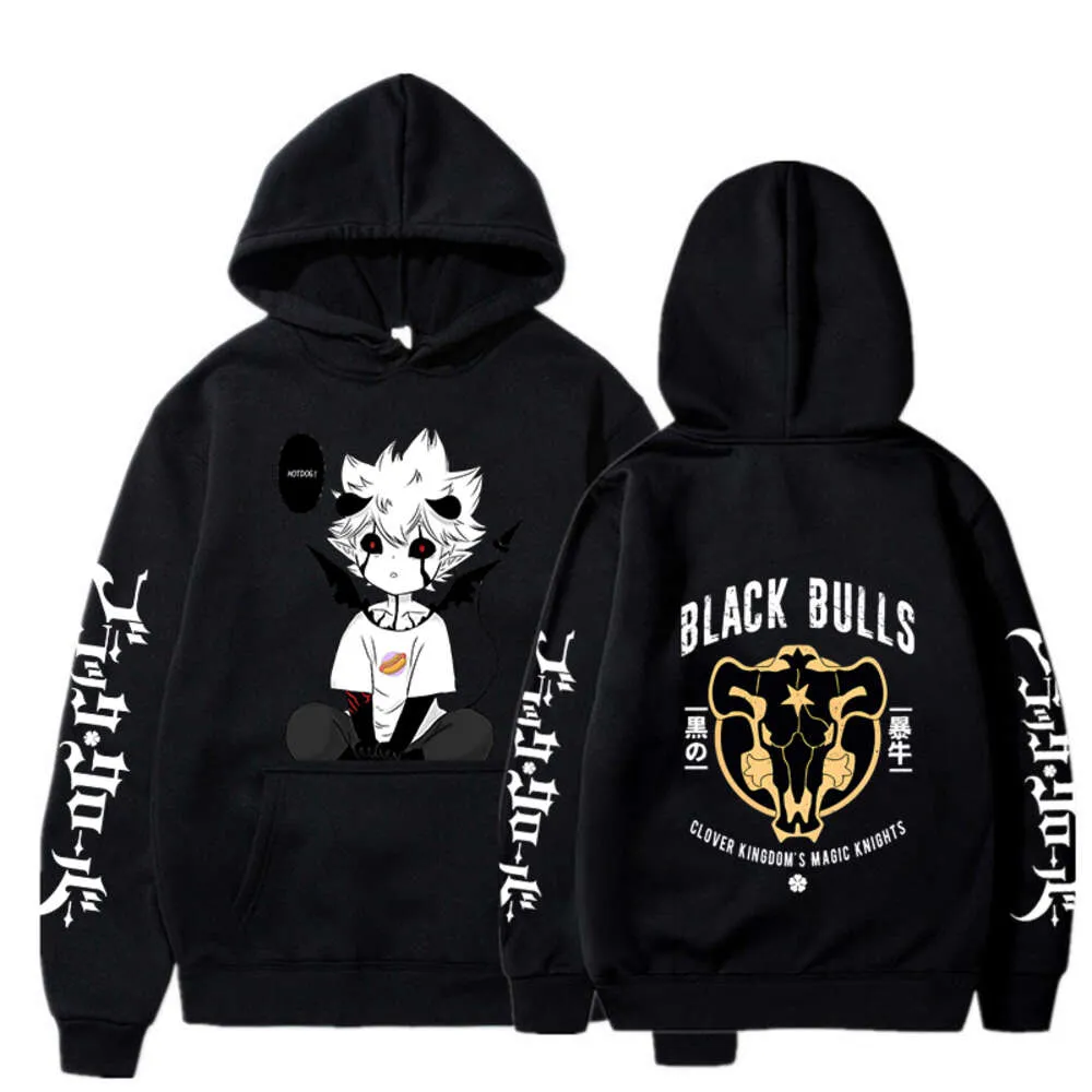 Ny Anime Black Clover Hoodie Men Women Kawaii Asta Grafisk tryck Pullover Fashion Casual Streetwear Haruku Gothic Sweatshirts