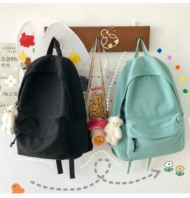 School Tassen Studenten Fashion Books Stationery Organizer Backpack Canvas Travel Daily Supplies Storage For Women Rucksack