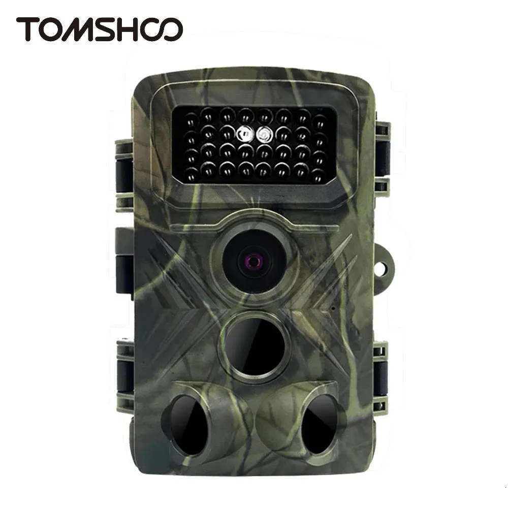 Tomshoo Hunting Camera 36MP 1080p Trail Outdoor Animal Observation House House Ip66 Imperproof Thermal Imageur 231222