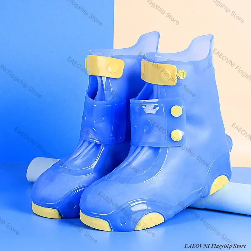 2023 Baby Kid Thicken Automobile Style Waterproof Shoe Cover Shoes Travel Children's Rain Boots Accessories 231221