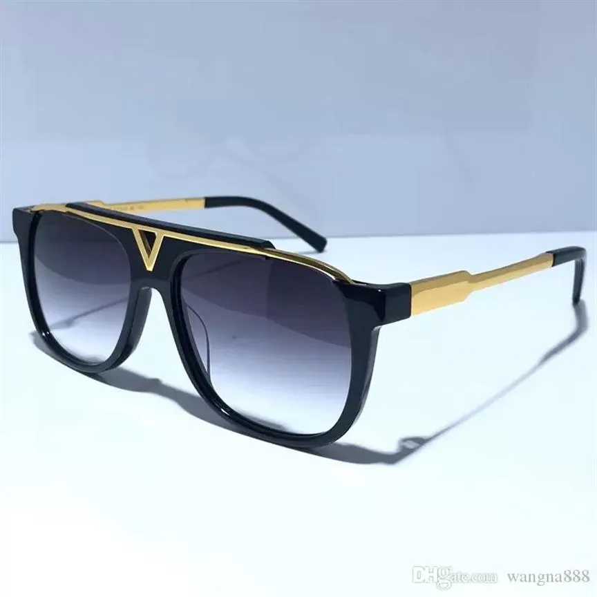 Mascot 0937 Lunettes de soleil populaires classiques rétro Vintage Gold Gol Summer Unisexe Uv400 Eyewear est livré avec Box 0936 Lunettes de soleil 290S