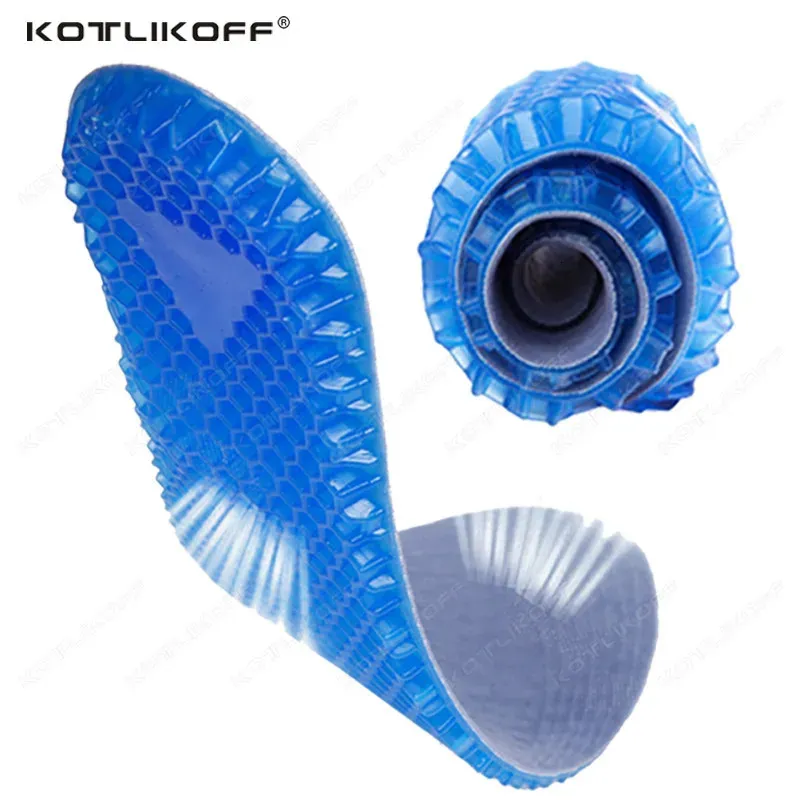 KOTLIKOFF Insoles For Sneakers Pads Ortic Silicone Gel Massaging Sports Soft Comfortable Insert Elastic Foot 231221