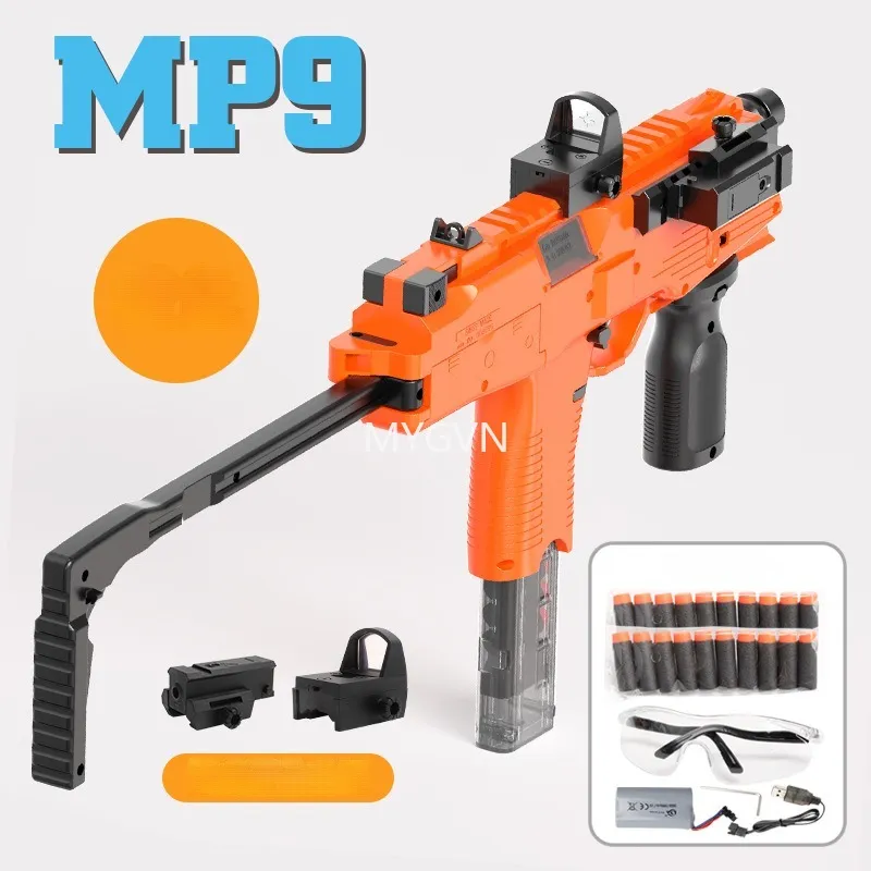 MP9エレクトリックフォームダートブラスターガン 大人のためのソフト