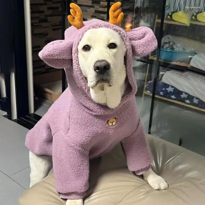 Dog Apparel Medium Large Dogs Clothes Husky Golden Retriever Labrador Samoyed Winter For Big Costume Hoodie