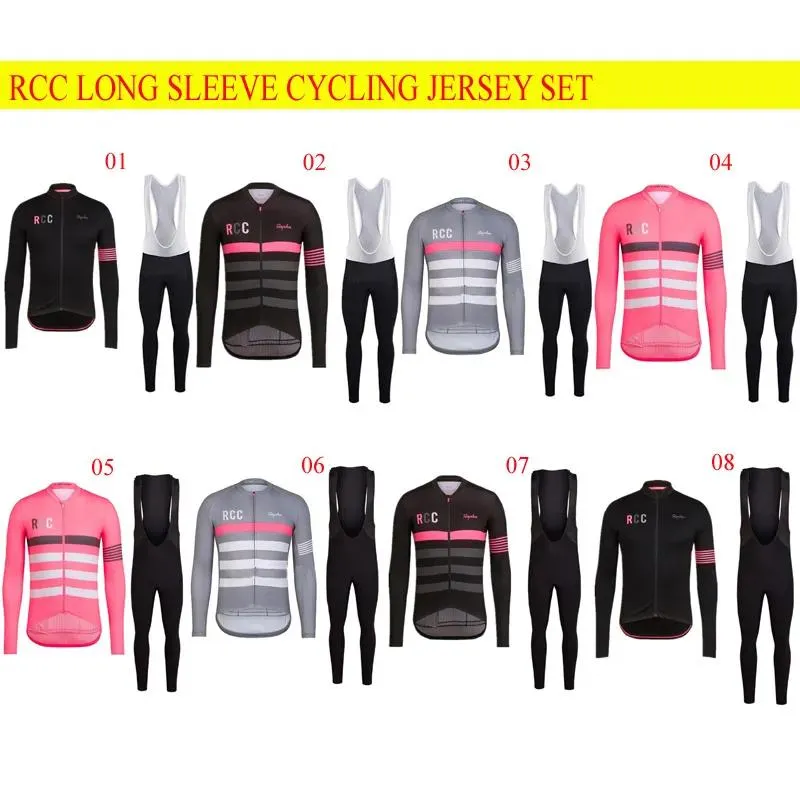 세트 프로 팀 RCC 남성 MTB 저지 턱받이 바지 키트 통기성 빠른 드라이 레이싱 의류 Ropa Ciclismo Mountain Road Cycling Jersey Set Y210