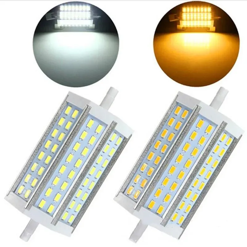 전구 1X R7S LED 20W SMD 5730 118mm J78 LED 전구 조명 램프 AC85265V 교체 할로겐 플러드 라이트 D1.0