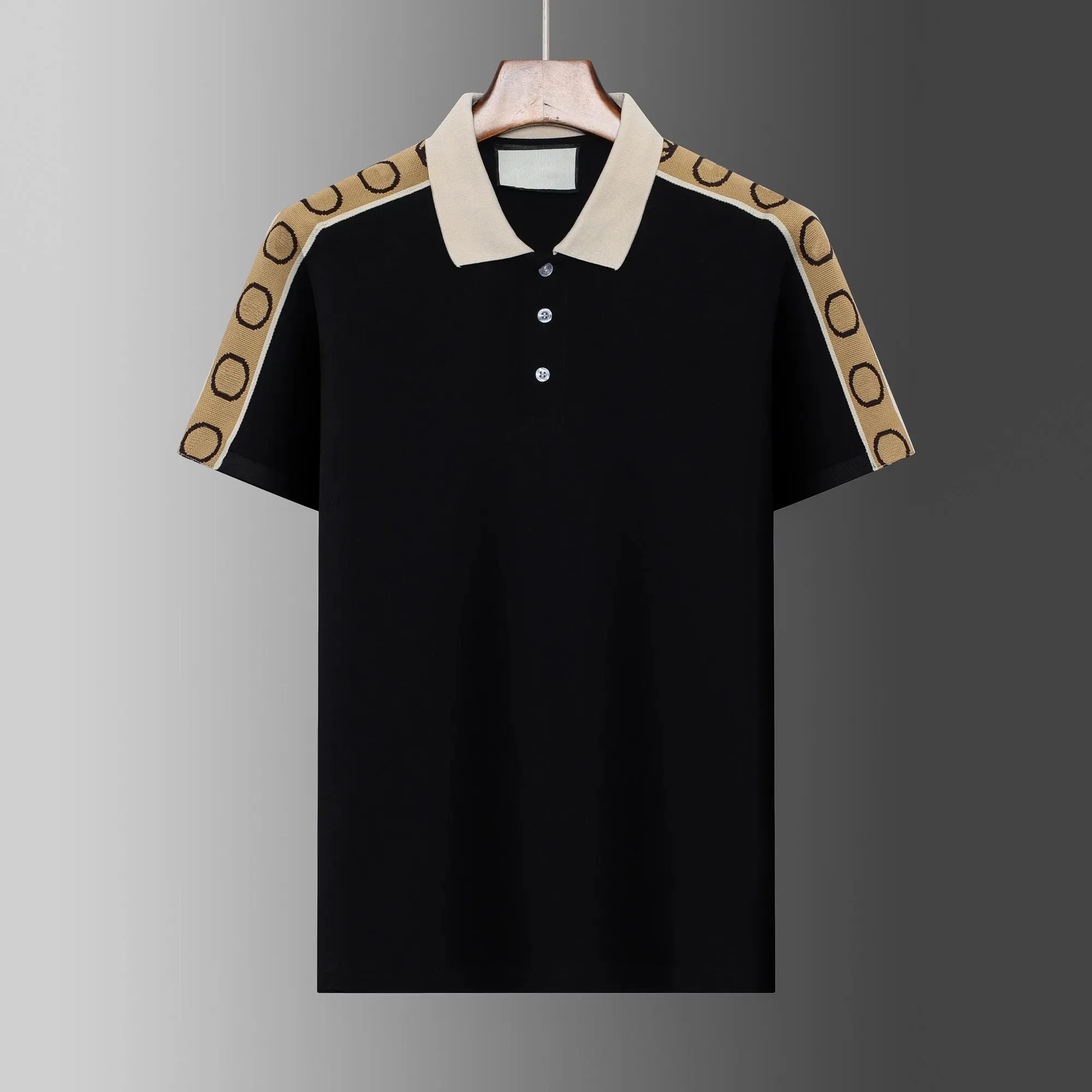 M-5XL Fashion Designer Mens Polo-shirts voor mannen T-shirts met letters zomer Summer Short Sleeve heren T-shirts Medusa Luxe tops Polos herenkleding