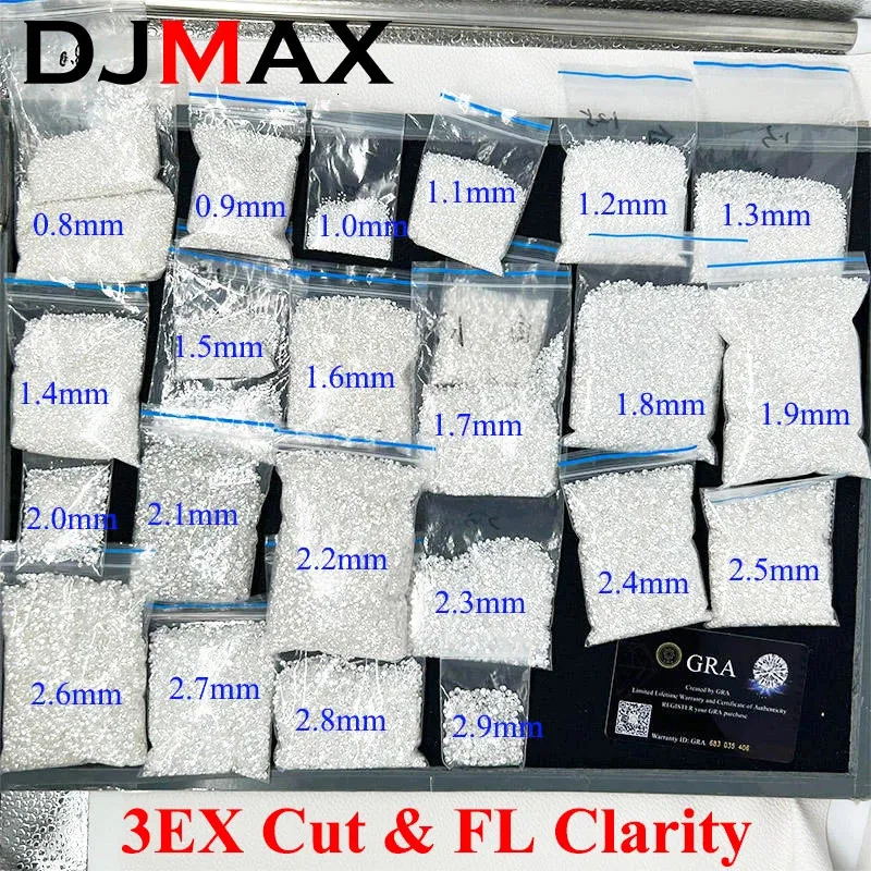 3ex fl top speciale kwaliteit full -size clarity stone d kleur zeldzame diamant los met gra 231221