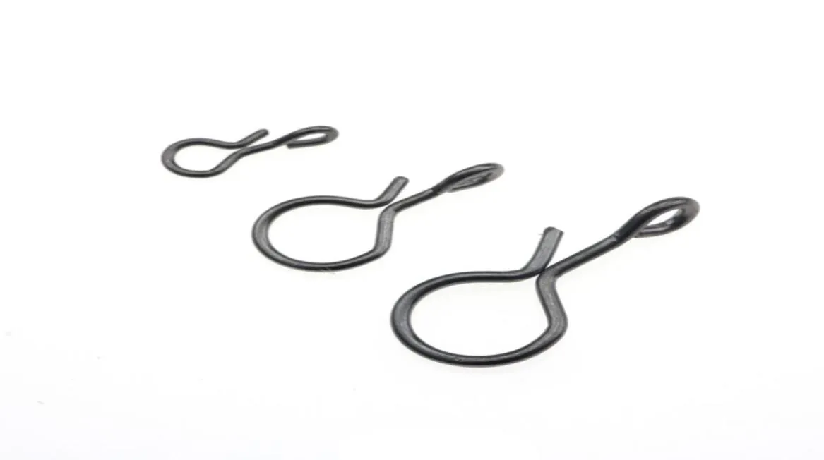 Rompin 100pcSlot Fly Fishing Snap Hooks Quick Change for Flies Hooks and Lures Carbon Steel Fishing Snaps Accessoires S M L4031162