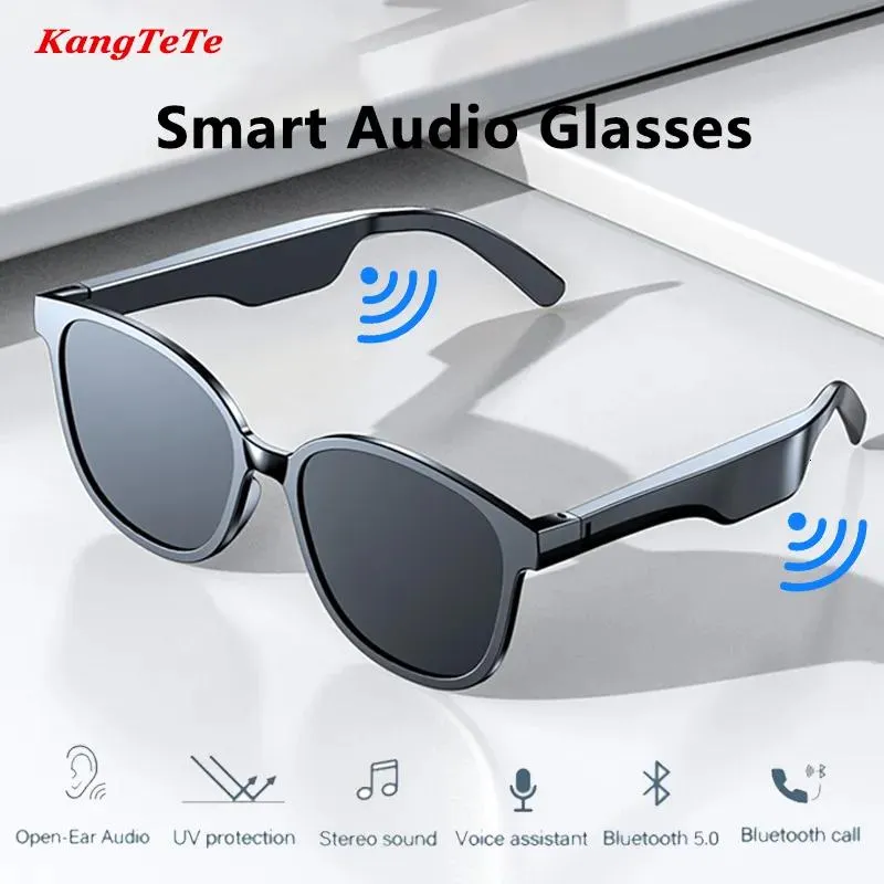 Écouteurs Écouteurs de téléphone portable Lunettes audio intelligentes Appels sans fil Bluetooth avec microphone Casque antibruit de musique Protection UV