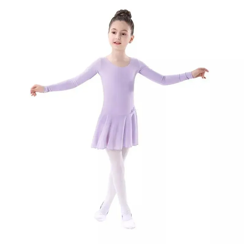 Abbigliamento da ballo Abbigliamento da ballo Abbigliamento da allenamento per ginnastica a maniche lunghe Ballerina da allenamento viola