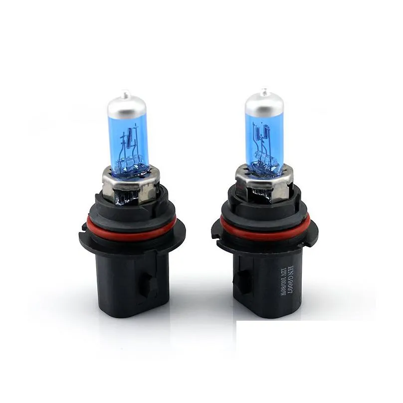 Halogen Car Lights 1pcs 9007 100 Вт Xenon Super Blue Halogen Car Farlight BBS Drop Delive Автомобили мотоциклы автомобильные огни освещение DH1VB