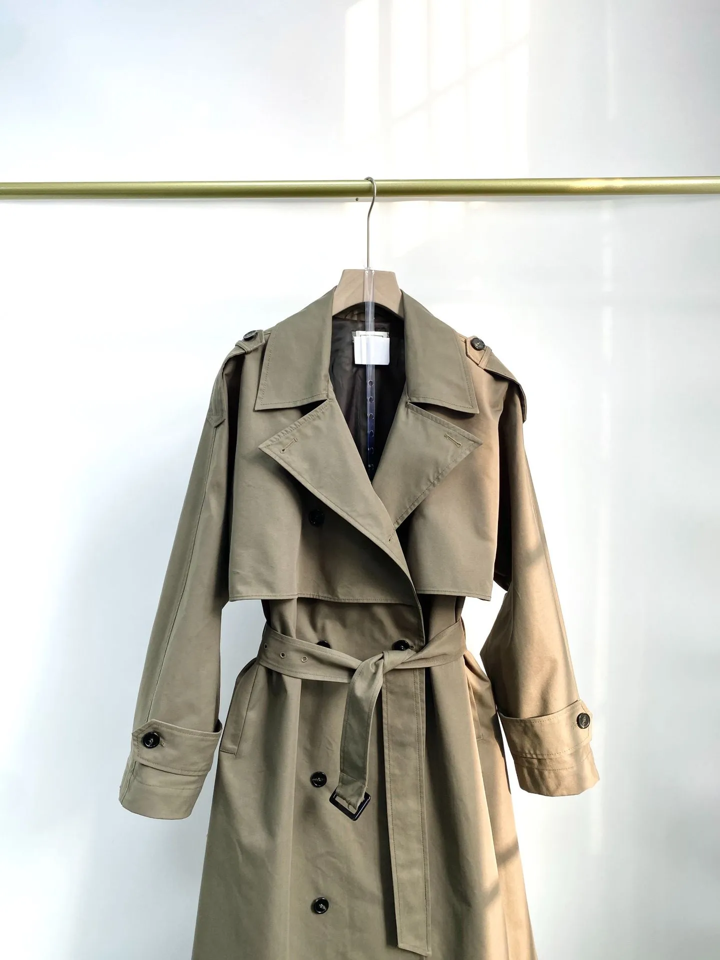 VIP【関税送料無料】希少 Toteme Long trench coat DHgate.com:Toteme Womens Grass Green Cotton Long Trench Coat