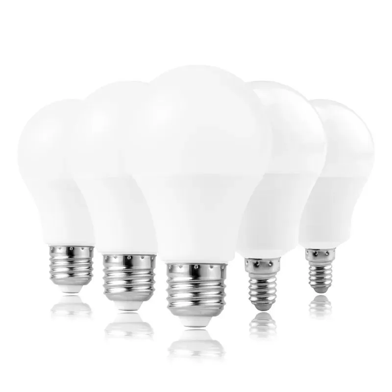 Ampoules E27 LED ampoule couvercle en plastique aluminium 270 degrés Globe ampoule 3 W/7 W/12 W lampe de projecteur blanc chaud/blanc froid