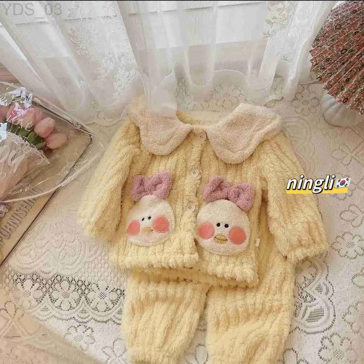 Pajamas 2023 Otoño Invierno Niñas Niñas Sleepswears Hairy Plus Velvet Cartoon Flowing Warm, Niñas, Usa Para Niños Pequeños Sleepsuitzln2312222 De 24,8 € DHgate