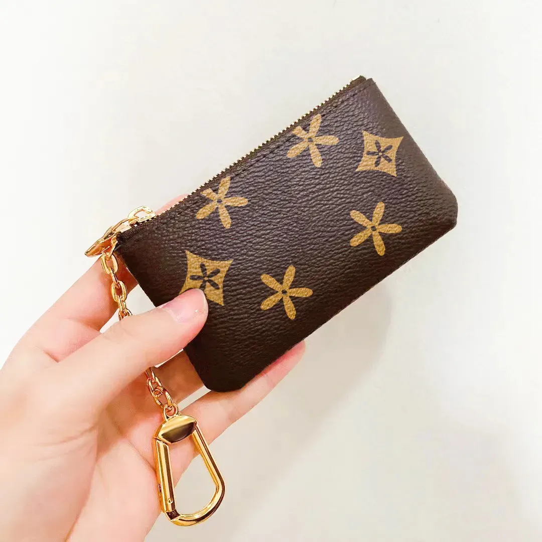 Toz Çantalar ve Kutu Kadın Erkekler Kadın Kilit Tepe Pochette Cles Tasarımcıları Moda Çanta Kadınlar Erkek Kredi Kartı Tutucu Para Çanta Lüks Cüzdan Çantası 62650