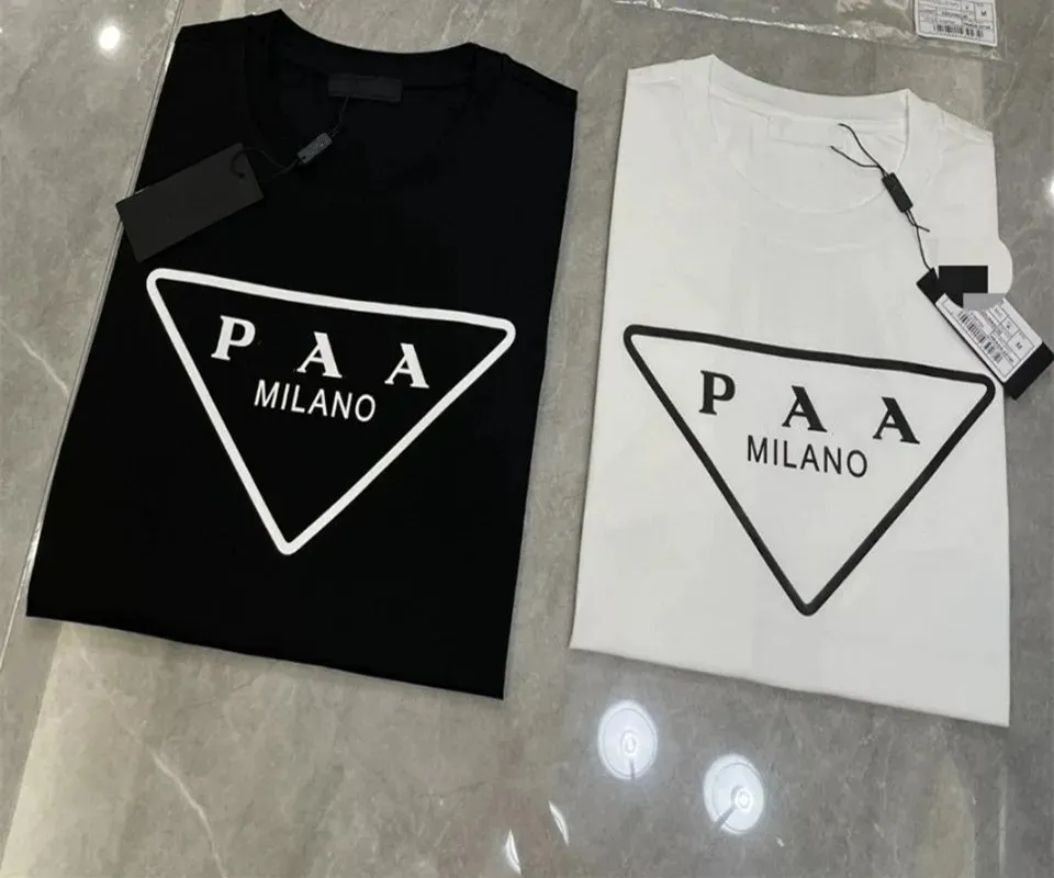 Italie Summer Mens Designer T-shirt Casual Milan Man Womens Tees avec lettres Imprimer des manches courtes Top Vendre des hommes de luxe Hip Hop Vêtements de coton pur