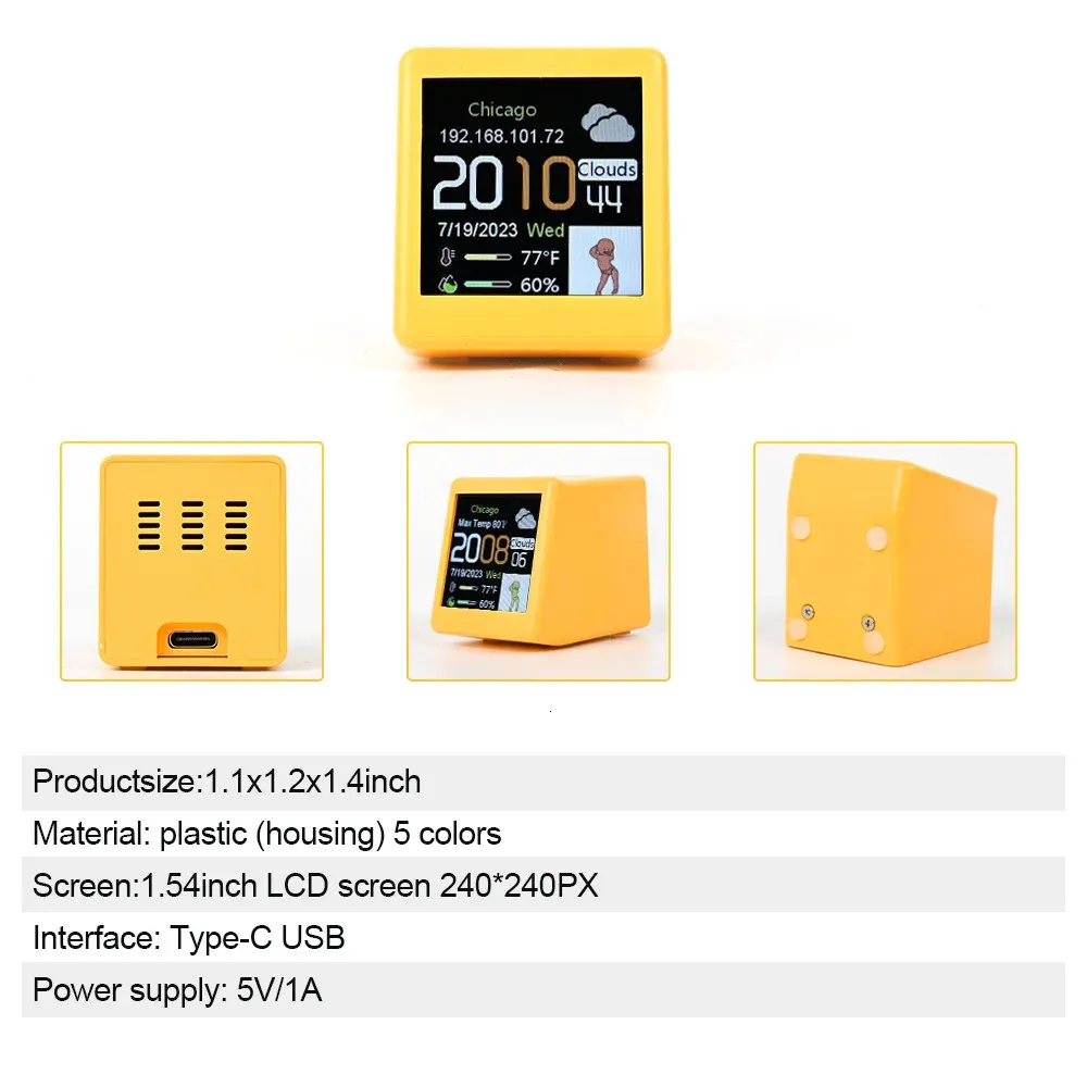 Jwthee Retro Digital Klappuhr - Mechanische Tischuhr Vintage Design