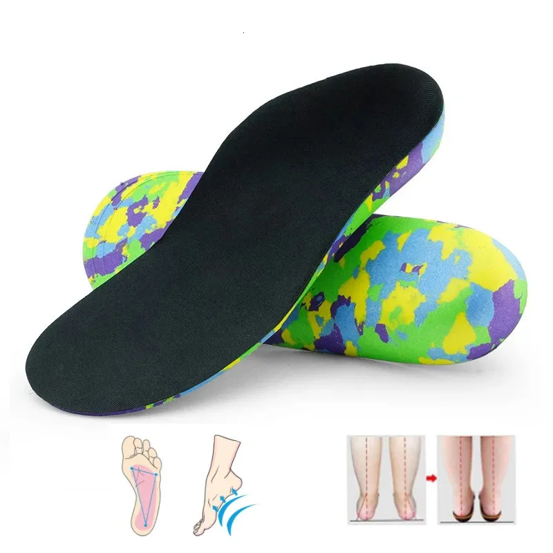 Children Sneakers Insoles Orthopedic Flatfeet Soles For Kids Boys Girls Toddlers EVA Hard Sporty Arch Support Pads 231221