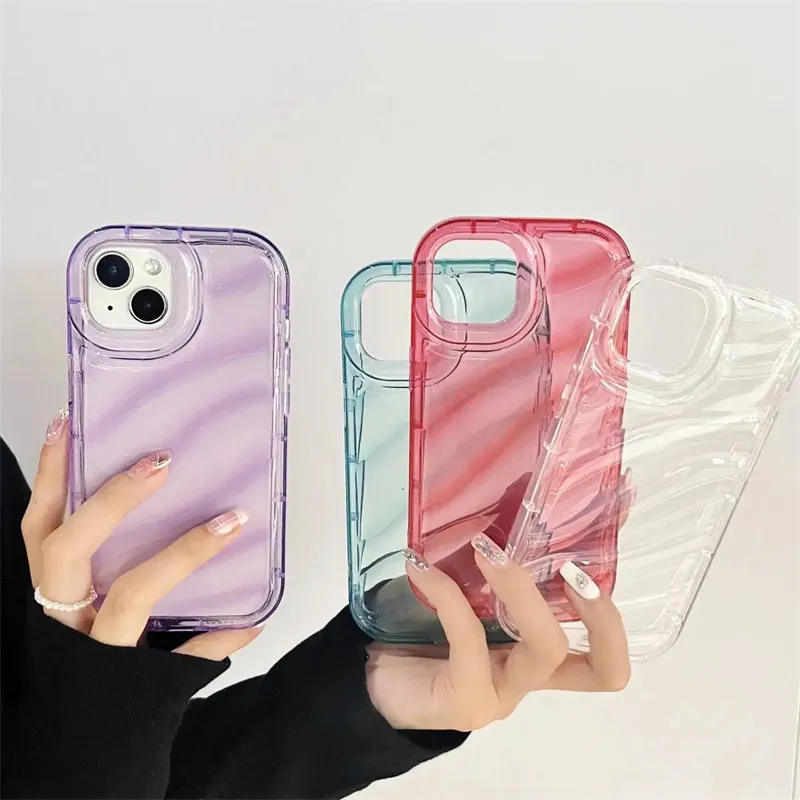 Luxe watergolvende patroonhoes voor iPhone 11 15 Pro Max Cover iPhone 14 13 Pro Max XR 7 8 Plus X XS 14Promax Silicon Funda Factory 1000PCS