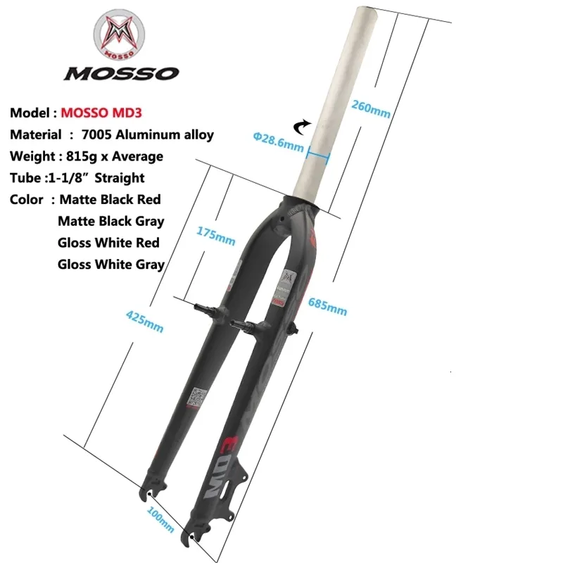 Mosso bike cheap fork