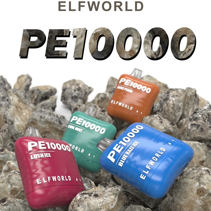 Oryginalne Elfworld PE10000 Puffs Do jednorazowe e-papierosy 0/2/3/5% NIC Dobra jakość jednorazowe doładowanie Vape Hurtowe papierosy elektroniczne 14 Smaków w magazynie