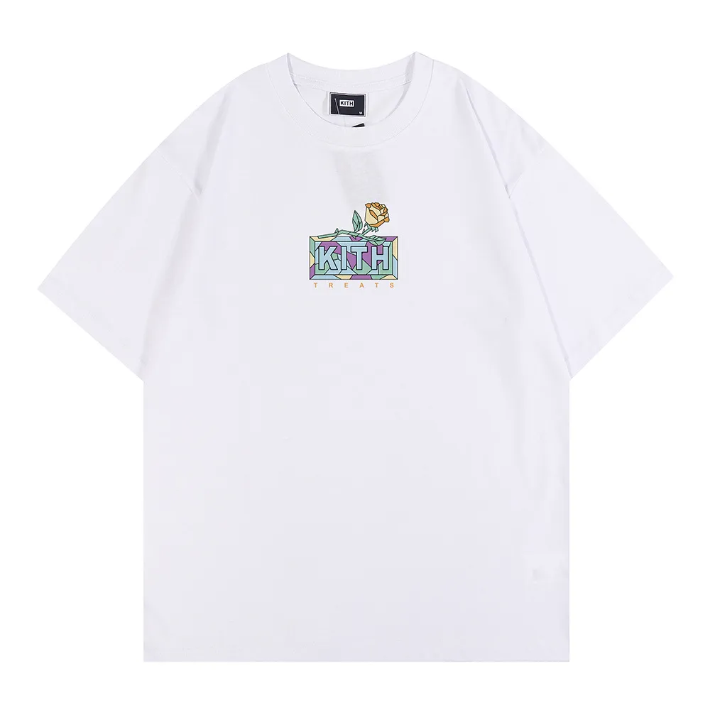 Kith TomとJerry Tシャツのデザイナー男性トップ女性カジュアル半袖セサミストリートティーヴィンテージ服Tシャツアウトウェアトップ特大の男のショーツ4l7e