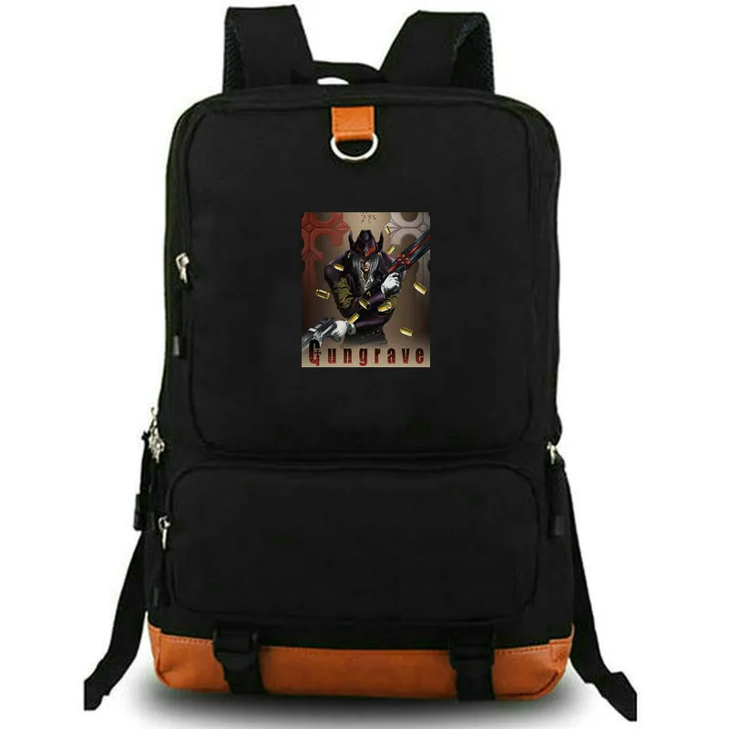 Gungrave Plecak Big Daddy Daypack Grave Cartoon Cartoon Bag School Torba Print RucksAck Rekretowa szkolna szkolna szkolna laptopa Pakiet