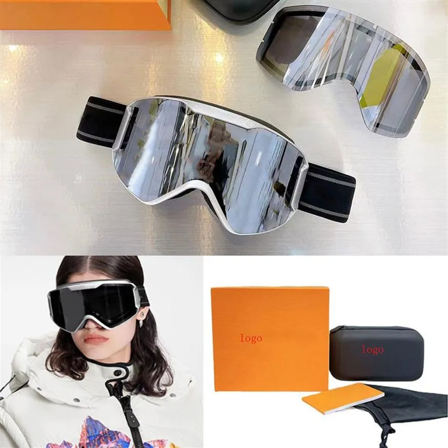 Mens Designer Ski Goggles For Women Cycling Sunglasses Mens Luxury Large Factory Eyewear Glasses With Magnetic Fashion Cool UV201g