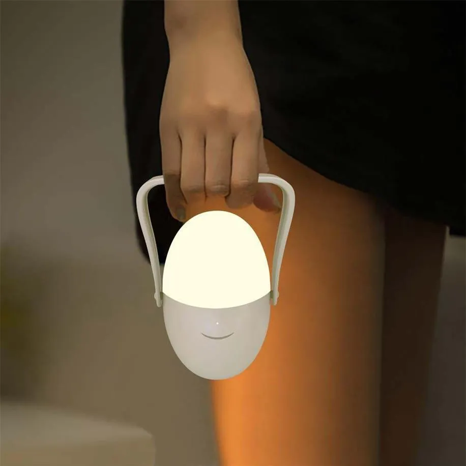 Brelong Fun RGB Egg Rotating Portable Night Light Para Romantyczne wielokolorowe lampki atmosfery dla sypialni 258V