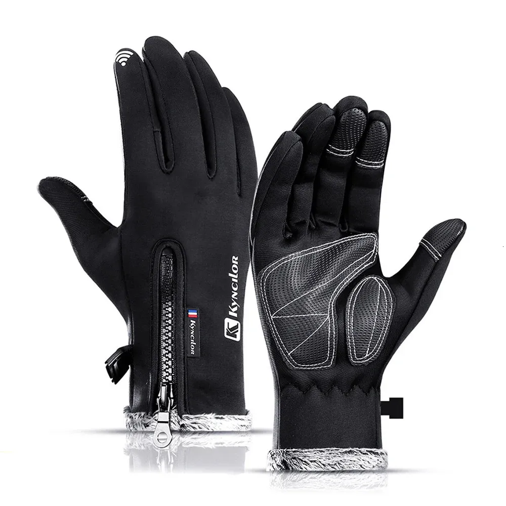 Winter Gloves For Men Plus Velvet Warm Touchscreen Cold Glove Waterproof Windproof NonSlip Outdoor Sport Riding Womens 231221