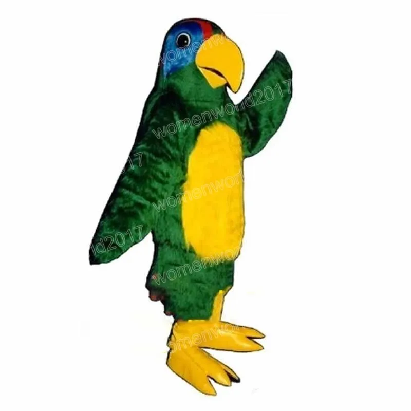 Green Parrot Mascot Costume for Adults, Cartoon Character Outfit Suit ...