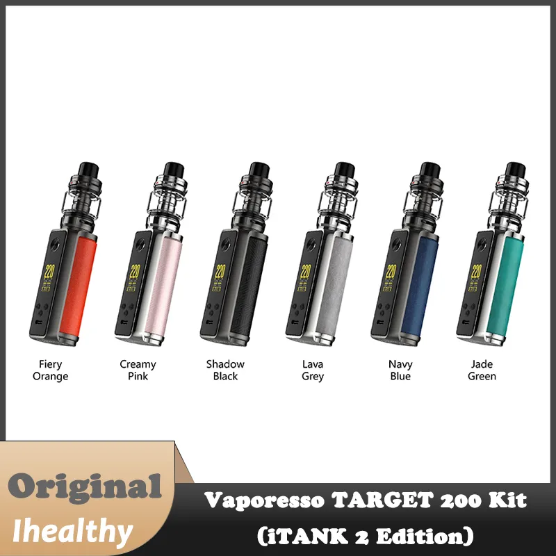 Originele Vaporesso Target 200 Itank 2 Edition Kit 220W Box Mod met 8 ml tank Fit GTI Mesh Coil E Sigarettenverdamper