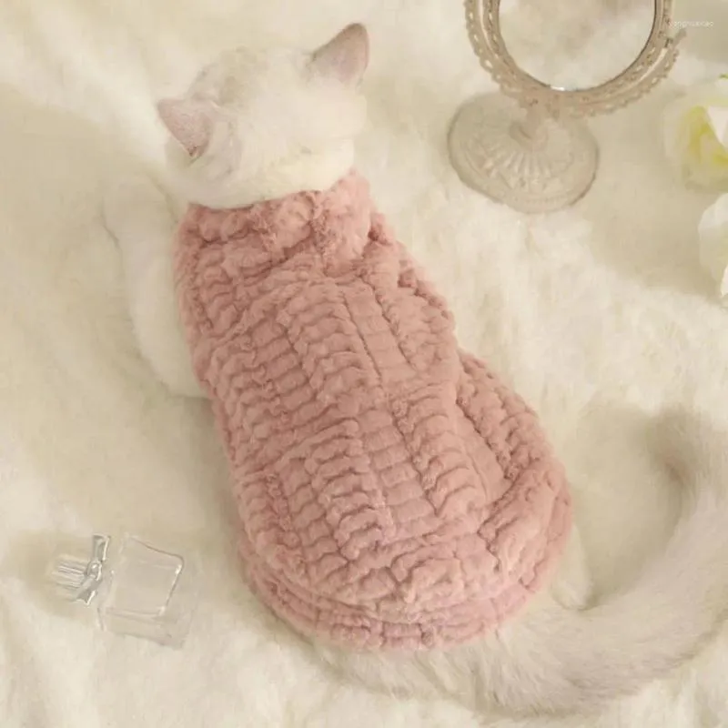 Kostiumy kota ubrania dla zwierząt wyściełane zagęszczone ciepłe zamykanie guzików wygodne do noszenia 2-nogawkowych uroczych akcesoriów odzieżowych