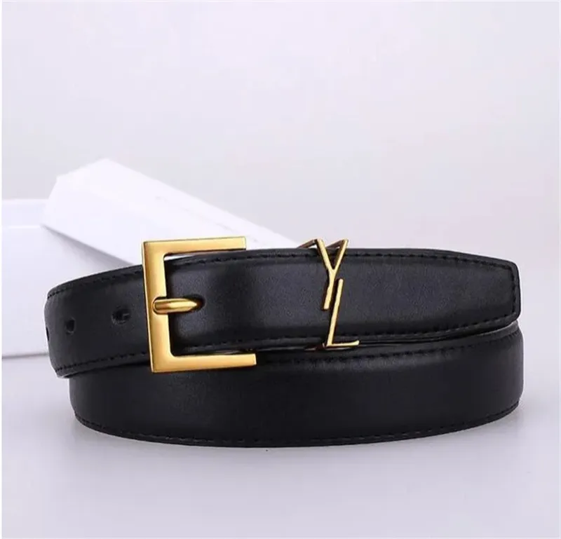 Belt for Women Genuine Leather 3.0cm Width High Quality Men Designer Belts Y Buckle cnosme Womens Waistband Cintura Ceintures With box AAA2068