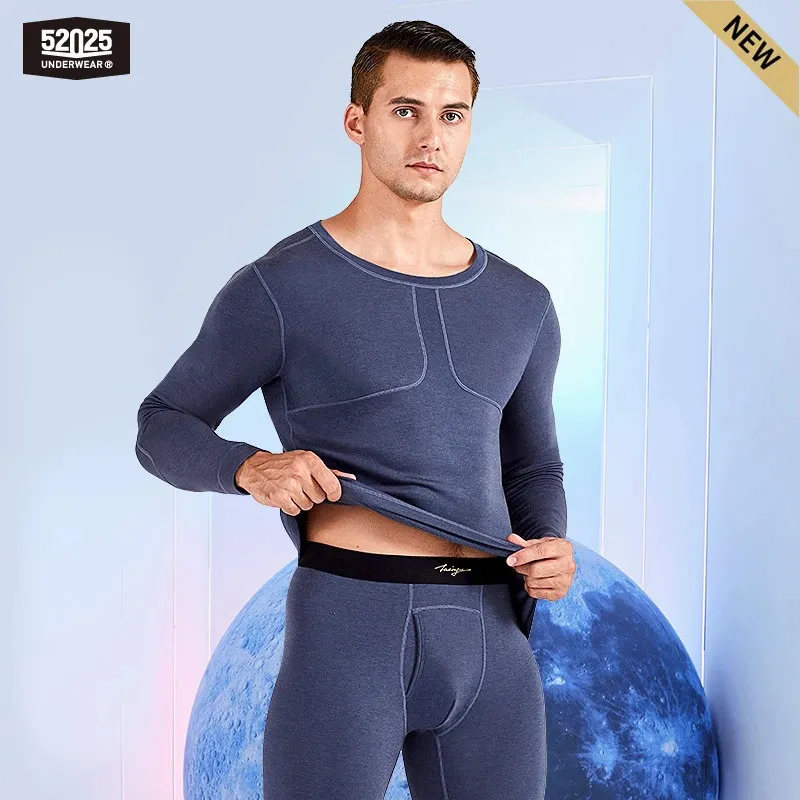 52025 Men Thermal Underwear with Cashmere Soft Warm Comfortable Premium Panels Long Johns Base 231221